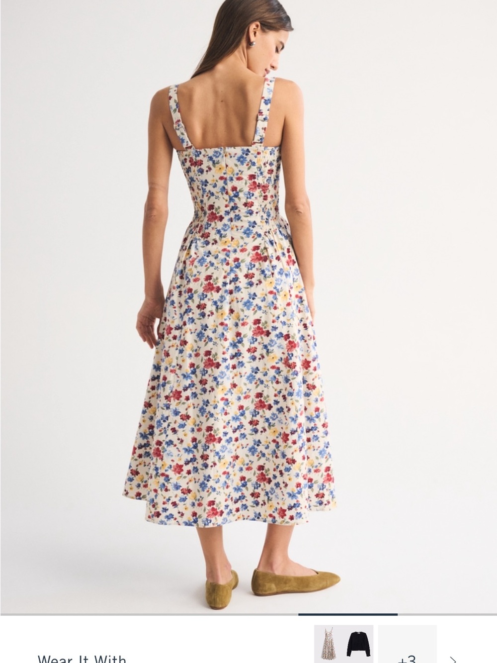 Abercrombie Dylan Floral Midi Dress MP - Picture 3 of 5